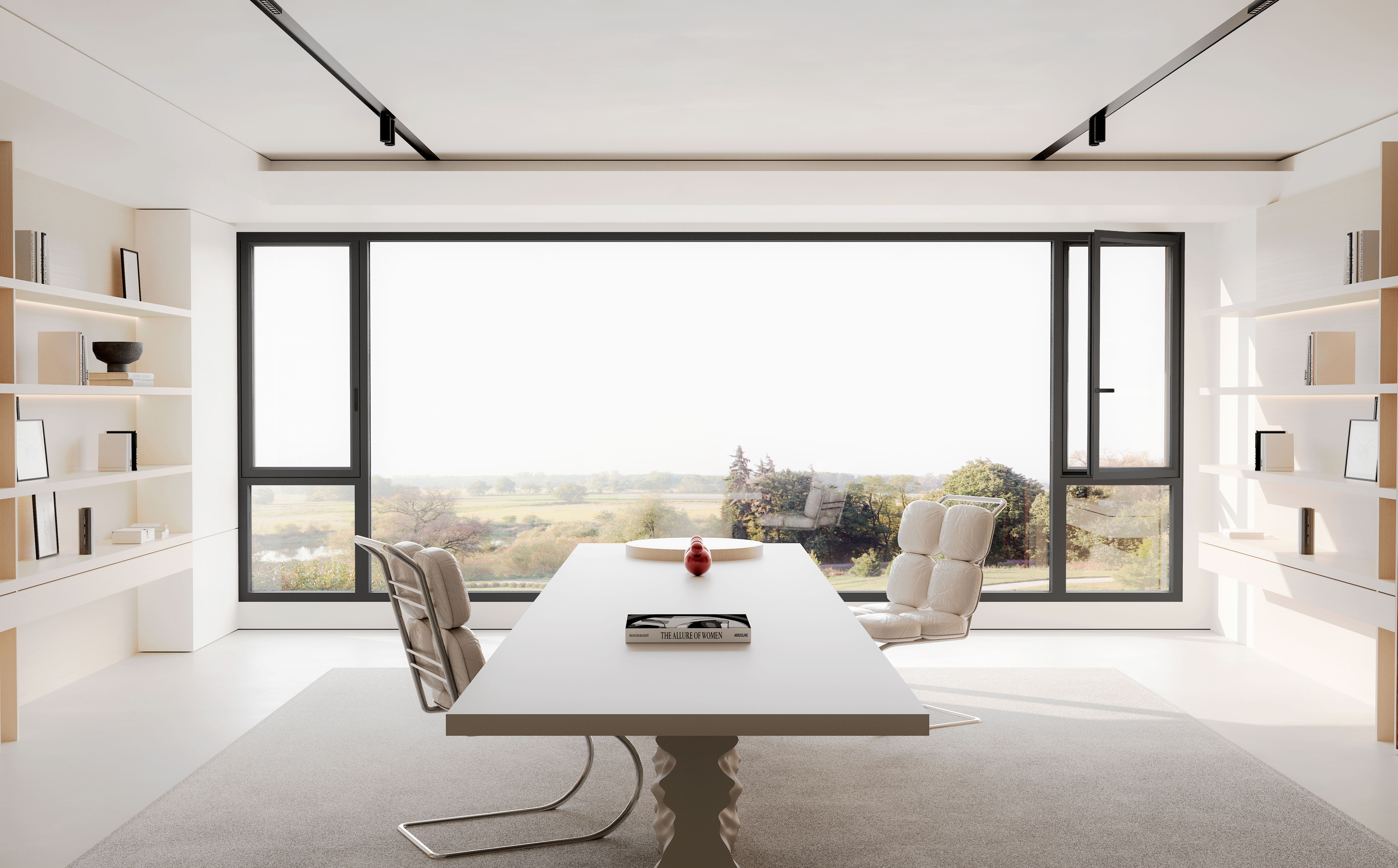 EW 58 Series Window in modern study room